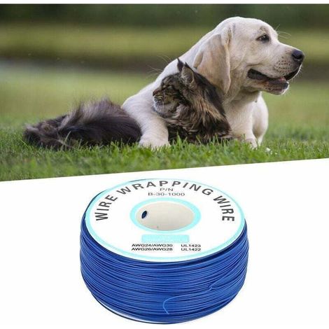 Fil de clôture pour animaux de compagnie - 300m/984ft - Chien - Clôture électrique - Fil de bobine - Fil enterré solide - Système de clôture électrique pour chien (1/4)
