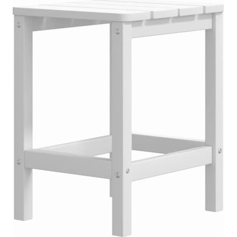 Table de Jardin Adirondack en PEHD Blanc 38x38x46 cm (1/5)