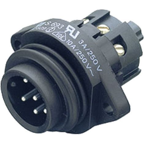 binder 09-4219-00-07 Rundstecker Stecker, Einbau Gesamtpolzahl: 6 + PE Serie (Rundsteckverbinder): 6 (1/2)