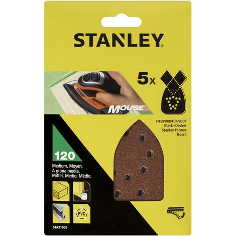 STANLEY STA31009 5 FOGLI VELCRO P/MOUSE 120 G
