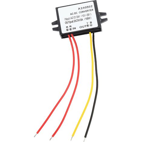 Convertisseur abaisseur de tension AC 12V 24V vers DC 5V module d'alimentation AC/DC (1/5)