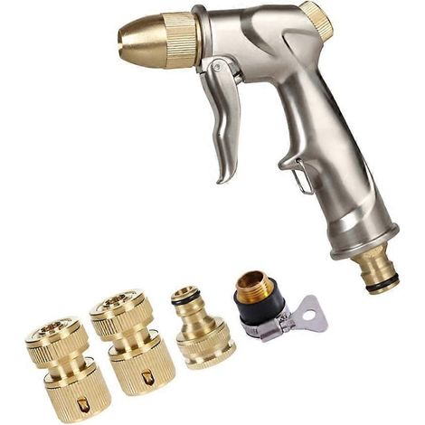 1 Set High Pressure Garden Water Sprayer Watering Hose Household Lawn Nozzle Sprinkler Pet Shower Horticulture (1/5)