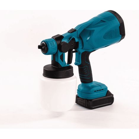 Pistolet à peinture multifonction à batterie lithium-ion, idéal pour les travaux de décoration et de peinture, haute puissance, puissant pour la menuiserie. (1/4)