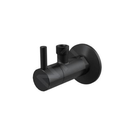 Alca - Vanne d'angle avec filtre 1/2 "x 3/8", noir/mat ARV001-BLACK (1/2)