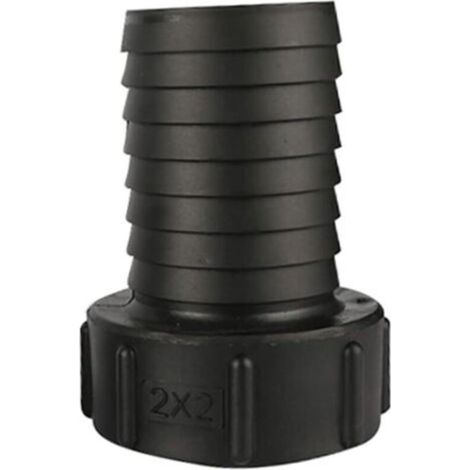 Raccord de tuyau de réservoir 60 mm, filetage grossier, entrée vers tuyau d'arrosage 50 mm - Outil de connexion de tuyau de connecteur de valve (1/5)