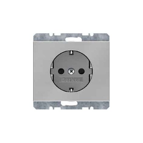 HAGER 47157004 TYPE F ACIER INOXYDABLE PRISE DE COURANT BERKER
