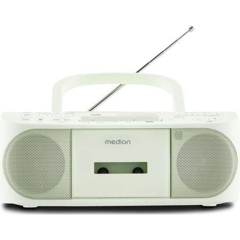 Radio CD K7 - MEDION - FM - 2x3W RMS - Grün (1/5)