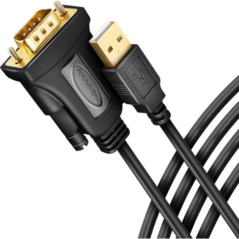 AXAGON USB 2.0 Câble adaptateur [1x RS232 mâle - 1x USB 2.0] ADS-1PQN 1.5 m R083212 (1/3)