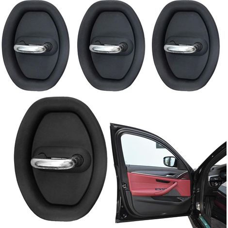 Juego de 4 protectores para puertas de coche - Protectores de puertas de coche - Protectores de silicona portátiles para puertas de coche 9,47cm (1/5)
