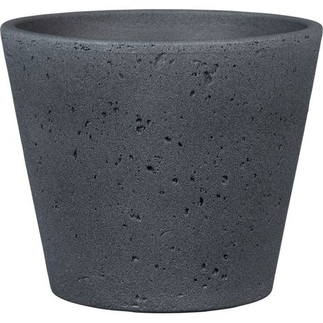 Scheurich Übertopf Serie 701 Ø 21 x 17,5 cm dark stone Blumentöpfe & Übertöpfe