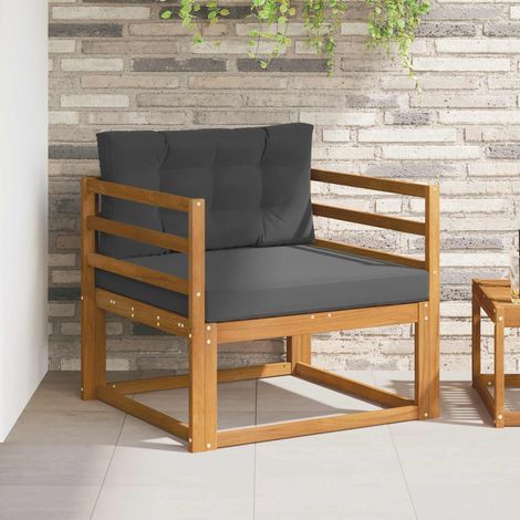 Outdoor Mittelsofa Massivholz Akazie Natur (1/5)