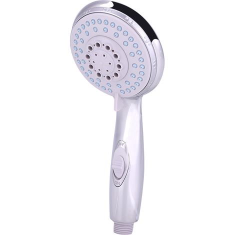 Pommeau de douche à main en ABS, 5 modes de jet avec interrupteur, accessoire salle de bain, douchette réglable pour maison (1/5)