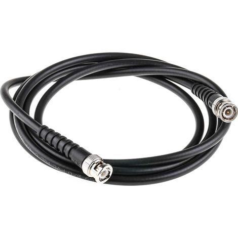 Câble coaxial RG59 RS PRO, Avec connecteur BNC mâle Noir, 2m ( Prix pour 1 ) (1/3)