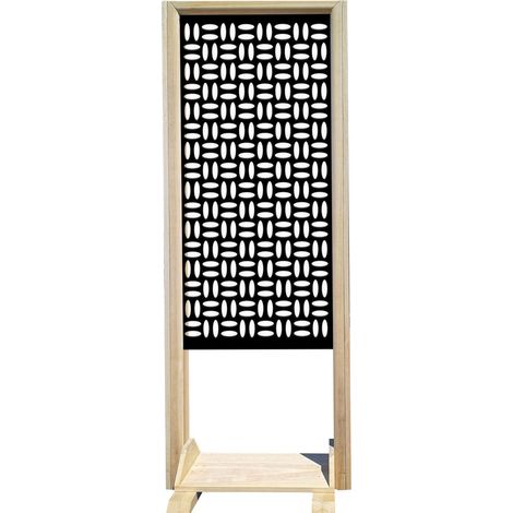 CHIPS - Separè - Paravento modulabile - 70x190cm - in Legno e PVC Nero (1/3)
