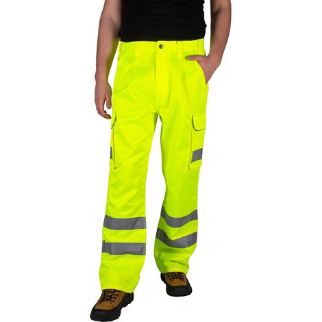 Pantalón de trabajo REFLECTANTE Pantalón de trabajo para hombre CINTURA A CINTURA reflectante 38/32