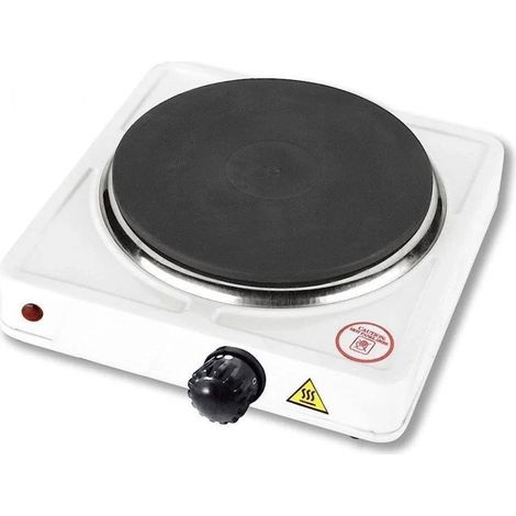 Fornello Elettrico Hercules 500W Regolabile - Piastra in Ghisa 10cm Per Campeggio