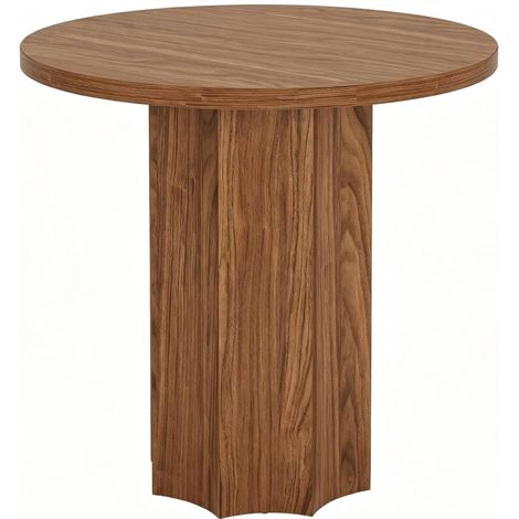 Tavolo rotondo multifunzione 80 x 80 x 75 cm in MDF marrone (1/5)