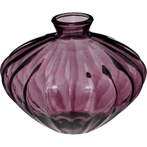 Vase Design en Verre "Candy" 19cm Rose
