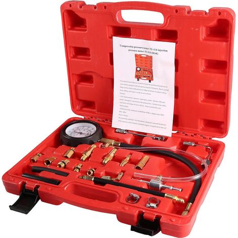 Le kit de test de pression de carburant TU-114 (1 jeu) convient pour tester la pression d'huile des automobiles et des motos. (1/5)