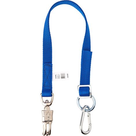 Sangle d'attache Réglable Bleue pour Cheval (1/4)