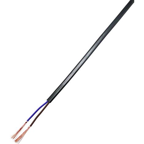 TRU COMPONENTS 93030c520 Anschlussleitung  2 x 1 mm² Schwarz 20 m