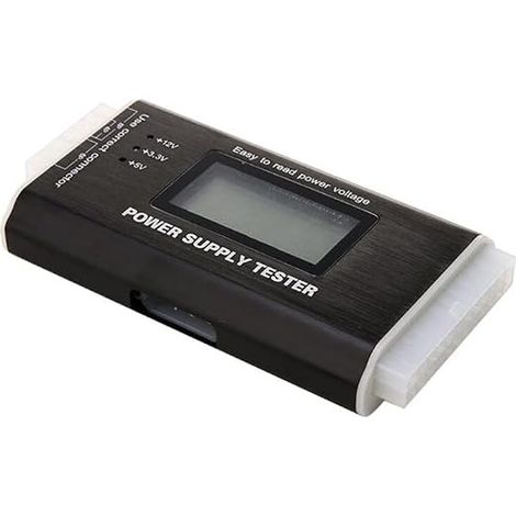 Testeur alimentation ATX LCD numérique boîtier aluminium, diagnostic PC, vérificateur tension alimentation ordinateur (1/5)