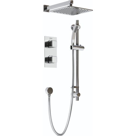 Bristan Cobalt Dual Concealed Mixer Shower with Shower Kit and Fixed Head (1/3)