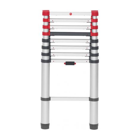 HAILO 7113-092 ESCALERA TELESCÓPICA DE ALUMINIO FLEXLINE 260 DE 9 PELDAÑOS ALTURA MÁX. DE TRABAJO (cm) 395 (1/5)
