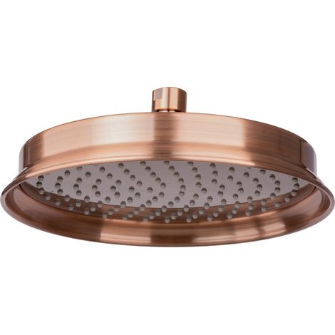 PaulGurkes Kupfer Kopfbrause Regendusche 20cm Retro Bronze Nostalgie Rund (1/3)