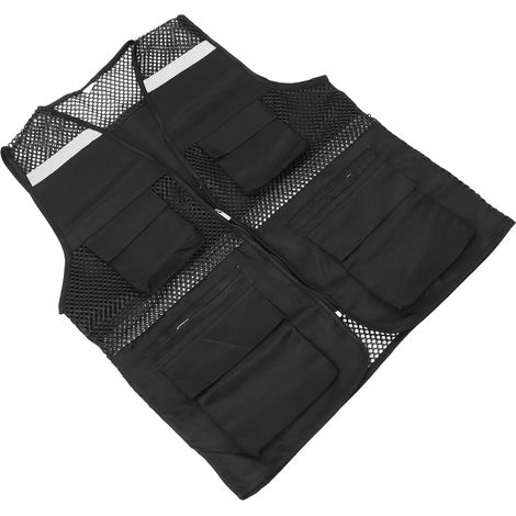 Gilet de sécurité haute visibilité respirant en mesh avec bandes réfléchissantes, plusieurs poches, vestes de travail réfléchissantes pour homme femme (1/5)