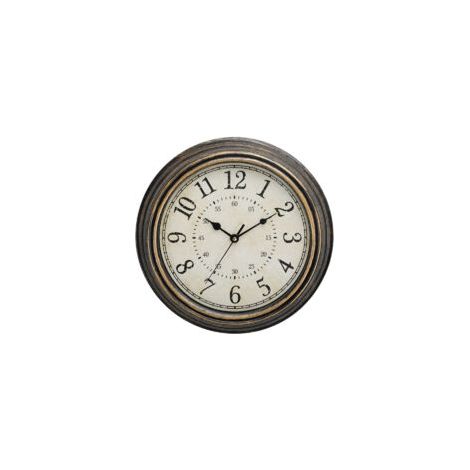 Reloj de pared de cuarzo vintage, 30 cm, tictac silencioso, números grandes y