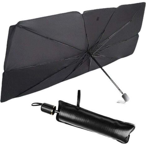 [NEVER USED] Foldable Sun Shade Umbrella for Car, Foldable Sun Shade Protection Interior Windshield Car, Auto Reflective Material Sun Protection Umbrella（14079）