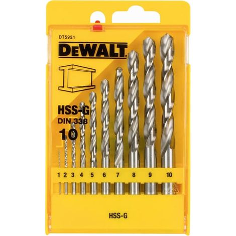 DEWALT Dt5921 Extreme Metal Drill Bit Set, 10 Piece