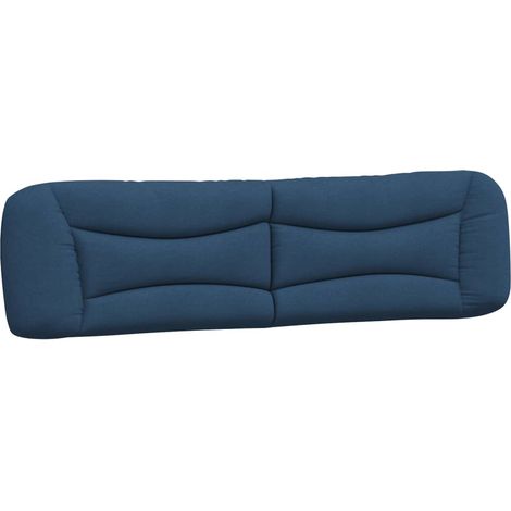 Kopfteil-Kissen "Hvar" Blau 200 cm Stoff vidaXL