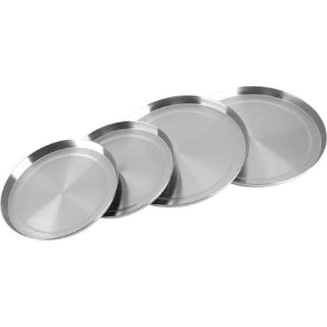 Cache-plaques cuisson ronds Inox Lot de 4, (1/5)