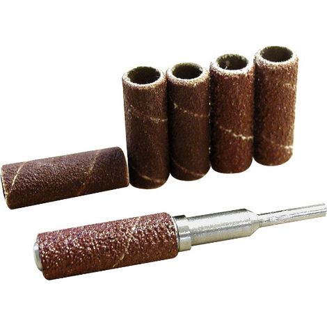 6 tamburi abrasivi Ø 9 mm + supporto MAXICRAFT