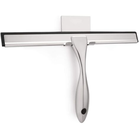 QORVA-Raclette de douche multi-usages pour portes de douche, salle de bain, fenêtres et vitres de voiture - Acier inoxydable, 30 cm