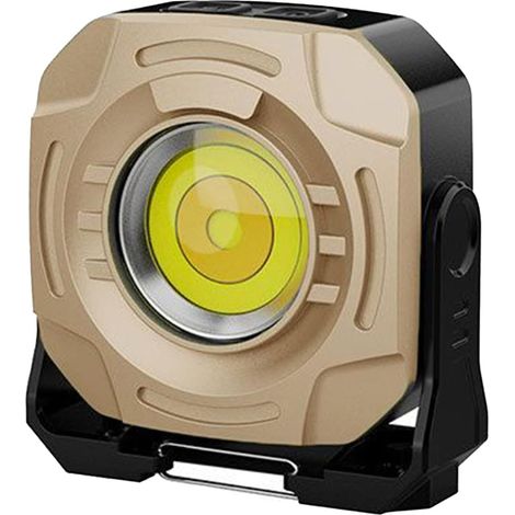 Lampe De Travail Rechargeable,Etanche Rotation 360 Degres 2400LM Lampe Aimantee  Outil d'éclairage pour Camping, Pêche, Boutique, Garage, Peinture, Construction, Soudage