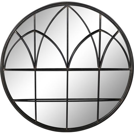 DKD Home Decor Miroir mural Noir Métal 76x76 cm (1/3)