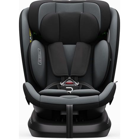 Siège Auto 360 Pivotant ISOFIX 40-150 cm, 0-12 ans, 0-36 kg 5 angles d'inclinaison, Dos à la route jusqu'à 105 cm, 18 kg