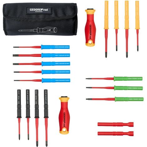 GEDORE VDE Wechselklingen Satz - 20-teilig - Schraubendreher-Set - R39002020 (1/2)