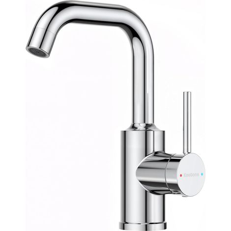 Modern 360° Swivel Bathroom Sink Faucet Chrome (1/5)