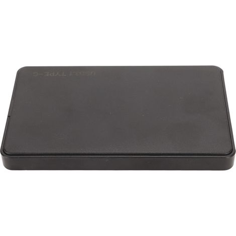 Boîtier pour disque dur 2,5 pouces USB 3.1 Type C, transfert 10 Gbit/s, matériau ABS, boîtier externe pour disque dur/SSD avec indicateur LED (disque dur non inclus) (1/4)