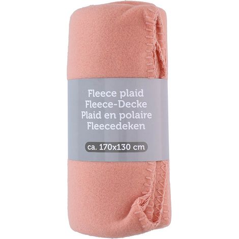 Couverture polaire 170x130 cm (corail) (1/4)