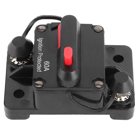 60-A-Leistungsschalter-Sicherungshalter, 12–48 V DC, wasserdicht, für Auto, Wohnmobil, Yacht (1/5)