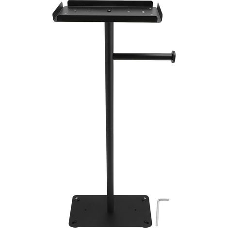 Distributeur papier toilette noir inox design plante pot intérieur gain de place (1/5)
