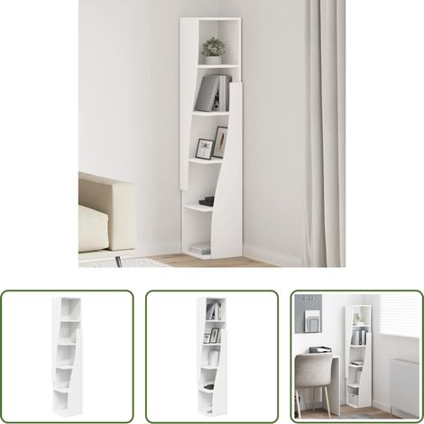 vidaXL Stauraum - Eckschrank 27,5x27x140cm Holzwerkstoff (1/5)