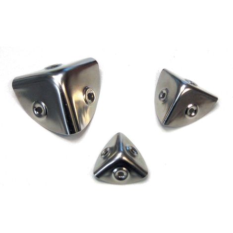ANGOLO PER BAULI E CASSE ACCIAIO NICHELATO 30 MM- 50,0 pz