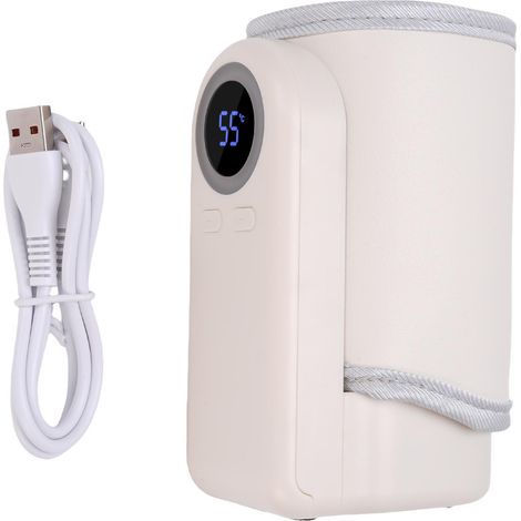 Manchon Chauffe-Biberon Portable USB Rechargeable Rapide – Enveloppe Lait Bébé Sans Fil 10000mAh Lait Maternel Formule (1/5)