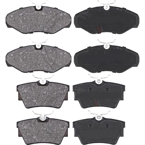 KIT PASTIGLIE FRENO ANTERIORI E POSTERIORI compatibile con RENAULT TRAFIC II AUTOBUS (JL) / PASTIGLIE FRENANTI AUTO OEM 37287,37288 / SOSTITUZIONE DIRETTA / BASSA POLVERE / SILENZIOSO